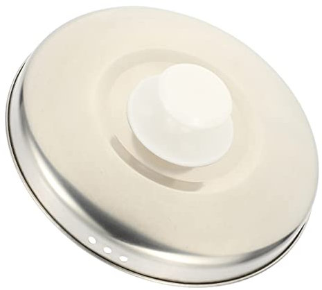 Cabilock Tapa De Olla Arrocera Tapa Metálica Resistente y Duradera Asa Anti-calor