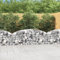 Homgoday Gabion avec arche haute, panier à pierre, panier à gabions, mur renforcé, clôture, gabions, mur, 200 x 30 x 60/80 cm, fer galvanisé