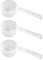 3 Stück Messlöffel, Dosierlöffel 50ml, Proteinpulver Kaffee Scoop, 25g Kunststoff Klein Transparent Mit Skala 10ml, 20ml, 30ml, 40ml, 50ml Waagen