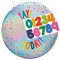 amscan 9914528 YAY Heute Kids Add-an-Age Geburtstagsabzeichen mit Zahlenaufklebern zum Personalisieren, 9 cm, silber