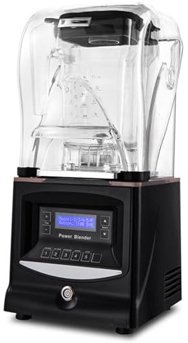 Batidora de Batidos, 1,5 Litros 1800W con Campana Aislada de Sonido para Hielo Picado, Batidos y Purés, Batidora de Sobremesa Profesional