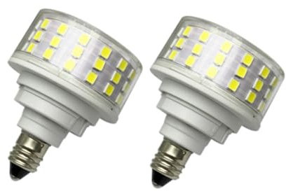 E11 10 W 85 – 265 V Pilzlampe, nicht flackernd, LED, Lichtquelle, energiesparend, 1000 lm (2 Stück), E11-10 W, Kaltweiß