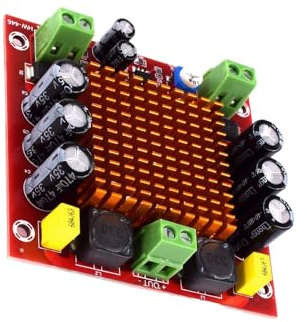 osiuujkw Placa amplificadora de un canal, 150W, etapa trasera, TPA3116D2, salida de un canal, placa amplificadora Digital de 150W, hierro