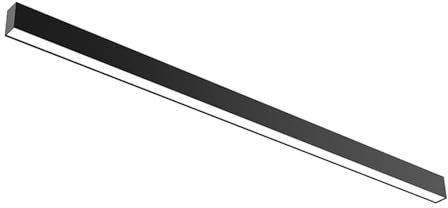 MQDLJSE Lampada da soffitto a LED lineare da soffitto a Filo Lampadario Nero Striscia Lunga Vicino alla Lampada da soffitto per Camera da Letto Soggiorno Corridoio Ufficio Cucina Apparecch
