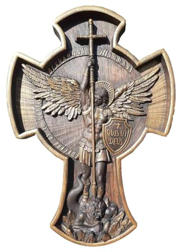 Schutzengel Statue - Engel Skulptur aus Harz, Engel Ornament des Heiligen Michael | Kampfengel Skulptur zum Sammeln, Haushaltsornamente für Bauernhofkamindekoration