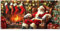 Fournitures de Fête pour Enfants - Bannière et Couverture de Porte de Garage du Père Noël - Décorations de Noël