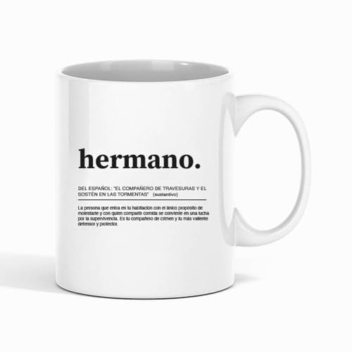 Taza Frase Definición Hermano Regalo Familia Taza de Cerámica regalos originales (hermano)