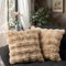 Paco Home 2er Set Deko Wohnzimmer Kissen Boho Kissenbezug Aesthetic Kopfkissen Sofakissen Modern Kissenhülle Waschbar, Farbe:Beige, Sets:2pcs-Set