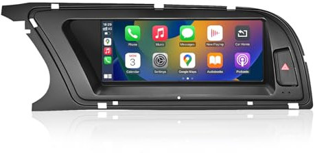 Road Top 8,9 Zoll Autoradio Drahtlos CarPlay Touchscreen für Audi A4 2009-2015 Jahr mit 2GMMI, Autoradio Stereo Multimedia Bildschirm, Unterstützung Drahtlos Android Auto, Navigation, Mirrorlink