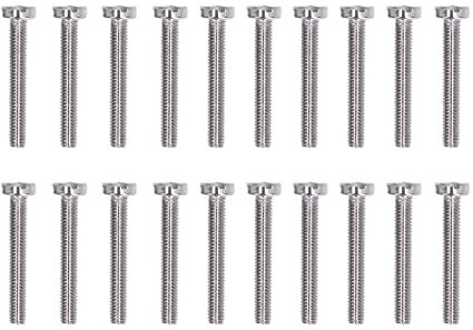 50Pcs Cheese Head Slot Screw Stainless Steel for Precision Machinery M3 (M3*20)