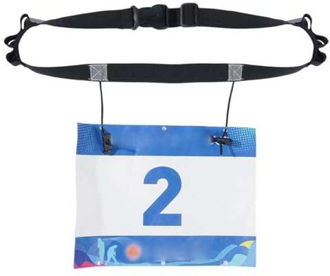 MIRKUZI Hüfttaschen für Running Triathlon Startnummerngürtel, Laufgürtel, Rundlaufgürtel, Fahrradgürtel, Triathlon, Marathon, Laufgürtel (Schwarz)