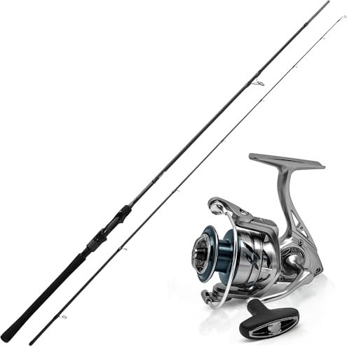 Senshu Z10 Spin + Sokomo Set – Hochwertige Spinnrute und Spinnrolle für Barsch, Zander & Hecht – 24T Carbon, Angel Set – Ideal für Einsteiger & Fortgeschrittene (2,40m - 25-70g - C4000)