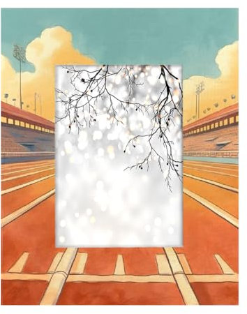 Bilderrahmen, Anime-Spielplatz, Holz, für Wand und Tischplatte, Dekoration für Büro, Wohnzimmer, Schlafzimmer, 12,7 x 17,8 cm