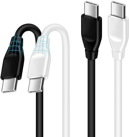 USB C to USB C Cable for Google Pixel 10 Pro XL Fold 9A 9 Pro XL Fold 8 8A 7 7 Pro 7A 6 Pro 6A 5A 5 4A,2Pack 60W Android Phone Charger Cable Fast Charging Cord for Samsung Galaxy S25 S24 S23 S22 A17