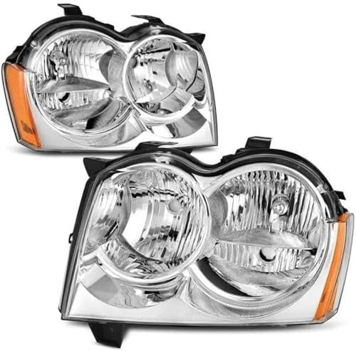 Scheinwerfer Autoscheinwerfer für Jeep für Grand für Cherokee 2005-2007 Autoscheinwerfer Scheinwerfer ohne Lampe links rechts