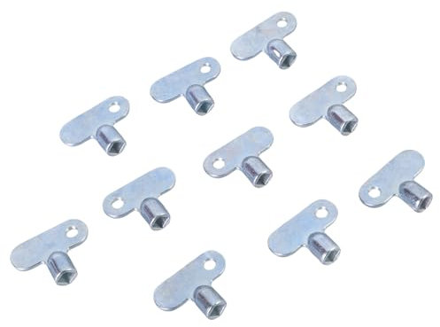 10Pcs Radiators Exhaust Valves Key Replacement Air Vent Central Heating Tool Radiators Water Tap Plumbing Bleeder Key