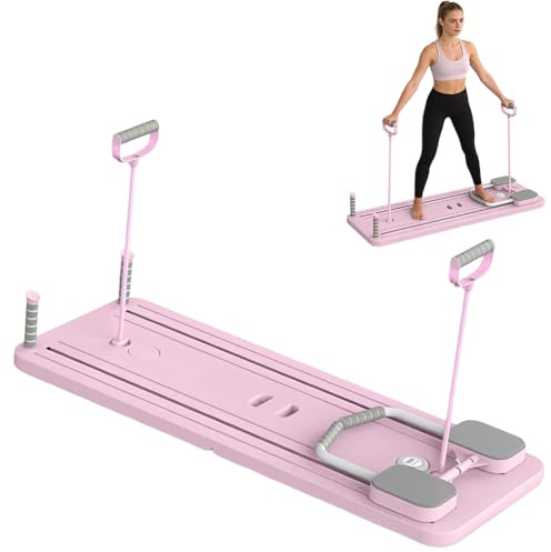 Pilates Board - Juego de reformadores de pilates, máquina reformadora de pilates portátil y plegable, núcleo plegable, juego de máquina reformadora para el hogar, pilates, reformador, juego de pilates