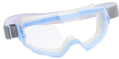 Cabilock Schutzbrille mit Spritz und Staubschutz Klare Arbeitsschutzbrille Leichte Industrie Schutzbrille mit Beschlagreduzierter Belüftung Blaue für Damen und Herren