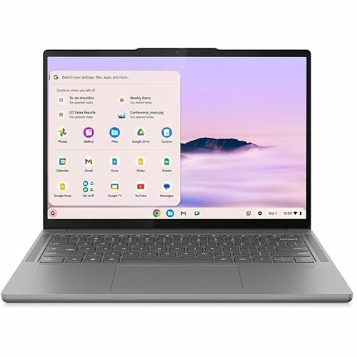 Lenovo Chromebook Plus 83MW000HUS 14 Chromebook - WUXGA - 60 Hz - Octa-core (ARM Cortex X925 + Cortex X4) - 12 GB - 128 GB Flash Memory - English Keyboard - Luna Gray - MediaTek Kompanio Ultra 910 Ch