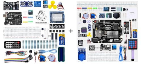 ELEGOO UNO R3 Super Starter Kit Bundle with UNO R4 WIFI Super Stater Kit Compatible with Arduino