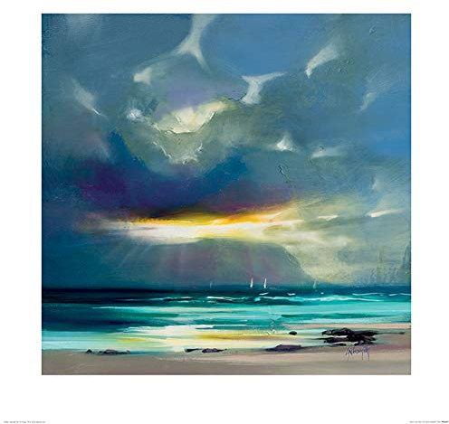 The Art Group Scott Naismith (West Coast Blues II) -Art Print 60 x 60cm, Paper, Multicoloured, 60 x 60 x 1.3 cm