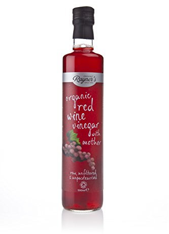 Rayners Bio Roher Rotweinessig mit Mutter 500 ml 3er Pack