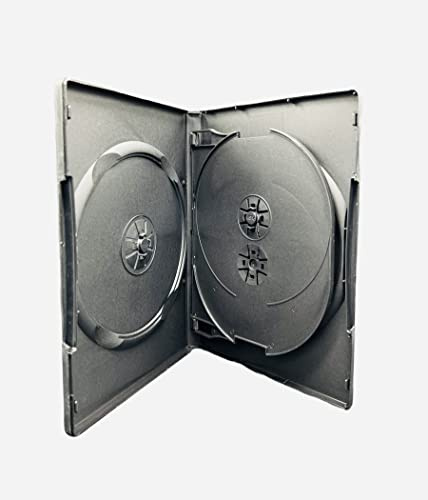 Dragon Trading, custodia nera per 4 DVD, 14 mm, confezione da 5