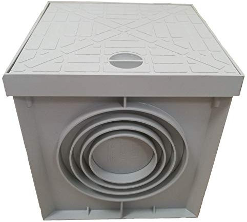 POZZETTO 30x30 300x300 CON COPERCHIO TOP rinforzato COLORE GRIGIO IN PP 30 CM