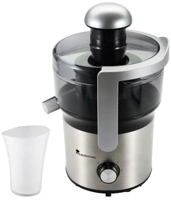 MasterPro Foodies | Centrifuga con 350 W di Potenza | Capacità di 1700 ml | Con 2 Velocità | Beccuccio Antiaderente | Utensili da Cucina | Ideale per Creare Deliziosi Succhi Naturali