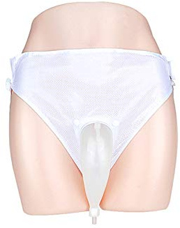 GHzzY Urinsammler mit 2 Urinkatheter-Beuteln - Inkontinenzhose mit Gummibund - Tragbares Urinal für Mann, Frau, Senioren & Invalidität,Elderly
