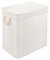 PANA®ECO Bambus Wäschekorb mit Deckel (104 L) • Wäschebox mit herausnehmbaren Wäschesack • Faltbarer Wäschesammler • Badezimmer Wäschetruhe • 100% Bambus • Farbe: Weiß (52x32x63 cm)
