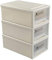 Tyminin 6 Quart Stacking Storage Drawer Unit Plastic Storage Tower, 3 Pack