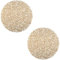 2 Stück Runde Tischsets, Golden rundes Anti-Verbrühungs-Tischset, Runde Gebrochenes Blattmuster PVC Tischset, für Teller Topflappen, Tischdekoration (Golden)