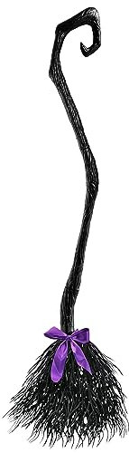 JOYIN 55'' / 138cm Witch Broom with Ribbons for Kids Adult Halloween Women's Witches Broomstick, Costume Parties, Photo Booth Accessory, Halloween Decorations