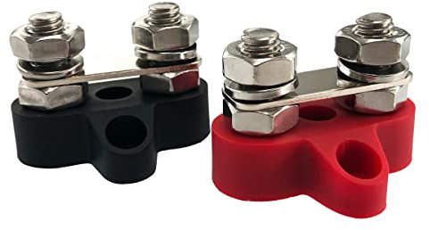 M8 5/16 Anschlussbolzen Batterieklemmenblöcke 12V - 48V DC Sammelschiene Busbar für Wohnwagen Camper Boot