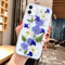 EYZUTAK Case for iPhone XR, Clear Soft Gel TPU Flexible Rubber Handmade Real Dried Flower Leaf Embedded Pressed Floral Protective Bumper Women Girls Back Cover - Leaf&Flowers
