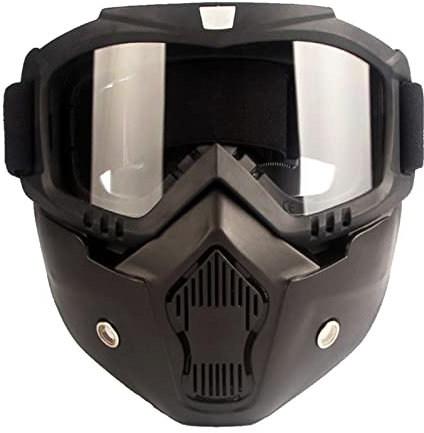 Motorrad Schutzbrille Staubschutz Brille Motorrad Brille Mit Abnehmbarer Brille Motocross Motorradbrille Abnehmbare Gesichtsmaske Harley Stil Helm Nebelfest Winddicht Reiten Sonnenbrille Radfahren