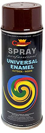 Spray Paint, Universal, Multi-Purpose, Fast Dry for DIY, Hobby, Crafts, Art, Wood, Metal, Ceramics - Mahogany Brown (RAL 8016)