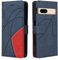 CXTcase Handyhülle für Google Pixel 7a, Flip PU Leder Hülle Cover, Modisch Flip Case für Google Pixel 7a Handytasche Schutzhülle, Blau