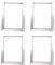 Bakemoro Aluminiumrahmen, A3, Siebdruck, 31 x 41 cm, mit weißem 43T-Seidendruck, Polyester-Mesh für Leiterplatten, 4 Stück