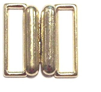 Großhandel für Schneiderbedarf Bikiniverschluss Metall gold 20mm Stegbreite