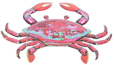 1stk Wanddekoration Mit Krabben Eisenkrabbe Als Wanddekoration Wohnkultur Wandbehang Mit Krabben Aus Metall Zaundekorationen Im Freien Metall Hängende Ornamente Schälen 3d