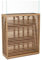 VIVANNO Windlicht-Säule Kerzenständer Holz Candela XL Braun mit Streben - 100x67x25