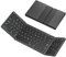 JPHTEK Folding Bluetooth Keyboard with Numeric Keypad, Full-Size Wireless Folding Keyboard with PU Leather Sync Up to 3 Devices, Rechargeable Portable Travel Keyboard for Windows iOS Android