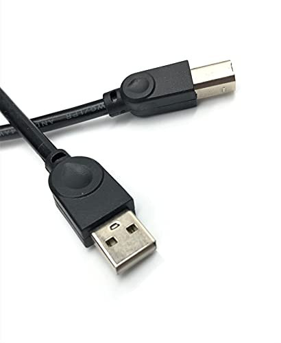 T-ProTek Cable USB para impresora, cable de impresora, escáner compatible con HP m606dn Laserjet Enterprise Duplex Red A4 Mono