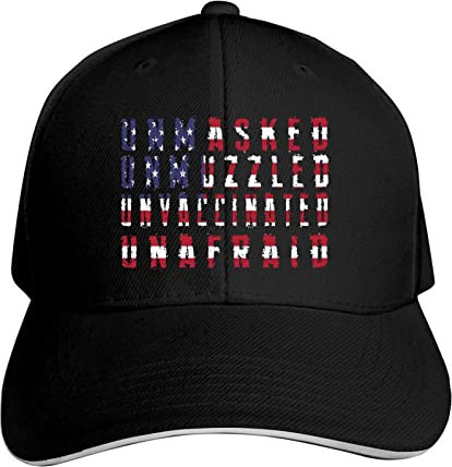 934 Herren Damen Baseballmütze Entlarvt, Ohne Maulkorb, Ungeimpft, Ohne Angst Baseballkappe Reine Farbe Outdoor Hut Leicht Abwaschbar Trucker Kappe Für Angeln Golf Laufen