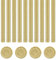 Tissting 10 Stück Klebepistole Siegelwachs Sticks 10cm x 7mm Rauchfrei Heißsiegel Siegellack Stick Runde Retro Wachs Sticks für Hochzeit Einladungen Umschläge Karten Grußkarten(Grünliches Gold)