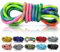 Ganzoo © PPM Seil 20 Meter, Tauseil, Hunde-Leine, Halsband, Takeln, Polypropylen Multifilem Rope, 10mm Stärke, Wave Rainbow