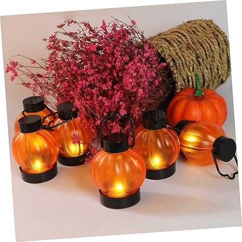 OSALADI 6st Led Laterne Kerzenlicht Geführte Laternen Nachtlicht Spielzeug Simulierendes Kerzenlicht Halloween-kürbislampen Jack-kürbis-laterne Elektronisch Ce Lackierprozess
