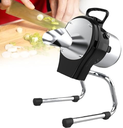 SACLMD Affettatrice elettrica Professionale,Tritatutto per Verdure,affettatrice elettrica per Alimenti,cubettatrice Automatica Multifunzionale,affettatrice per Carne a scatti di Verdure/Frutta,110V